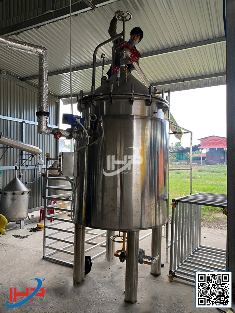 Nguyên lý hoạt động nồi chưng cất tinh dầu inox